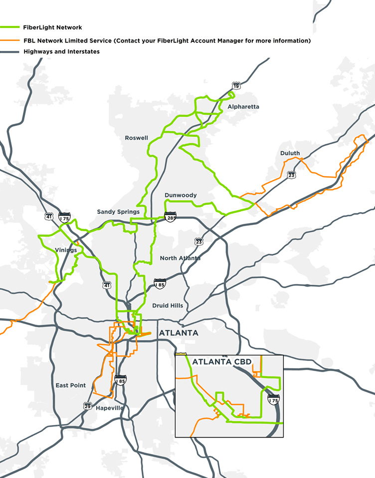 Atlanta Ga Network Distribution Center Map 