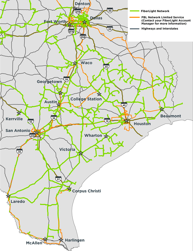 Central Texas Fiber Optic Networks FiberLight