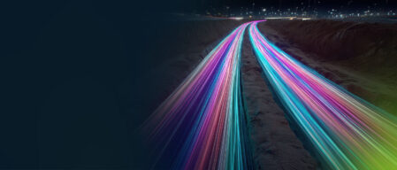Colorful flowing wires